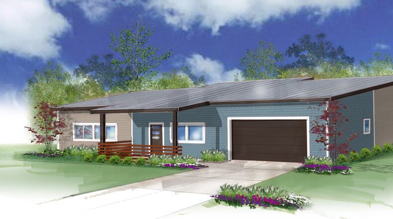 G.F. Bailey is working on developing the first four in what could be many homes that are built to withstand EF3 tornadoes. The first homes will be in the Sycamore Woods subdivision in Trotwood. CONTRIBUTED.