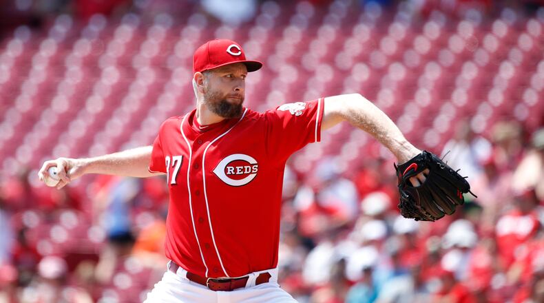 Starting pitcher Scott Feldman gave up home runs to Washington’s Bryce Harper and Ryan Zimmerman in the first inning of Monday’s series finale at Great American Ball Park.