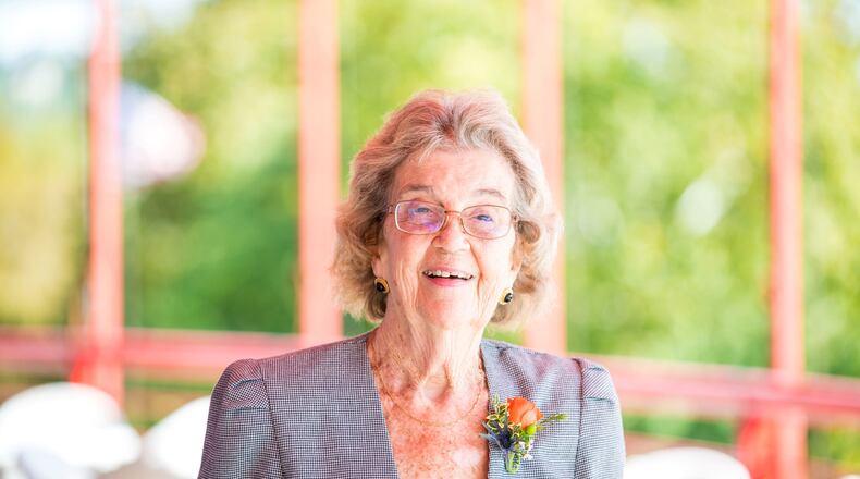 Shirley Oglesbee of Centerville was one of six Southwest Ohio seniors honored at Medical Mutual's Outstanding Senior Volunteer Awards on Thursday, Sept. 22, 2022. Oglesbee, 87, has volunteered for Hannah's Treasure Chest since 2011. CONTRIBUTED