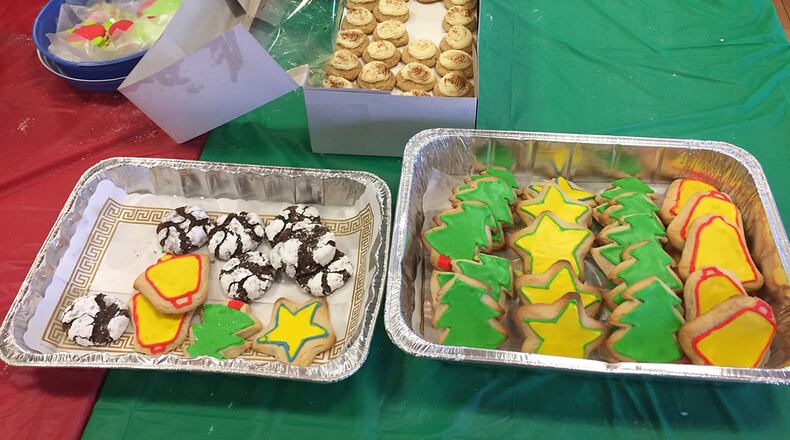 Cookies of all shapes, sizes and flavors will go into boxes for hungry unaccompanied and single Airmen at Wright-Patterson Air Force Base for the 19th annual Airmen’s Holiday Cookie Drive. (Skywrighter photo/Amy Rollins)