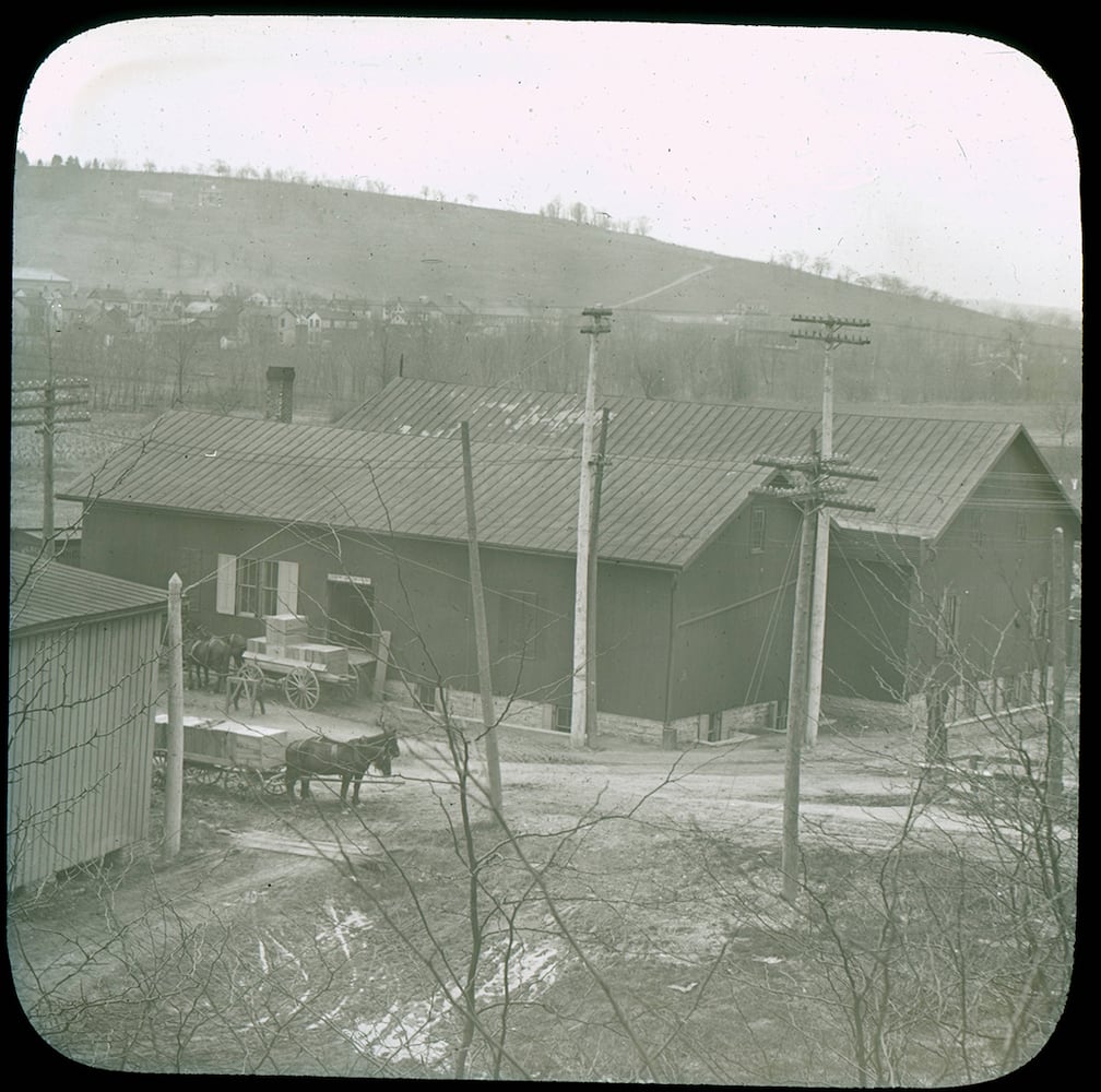 Miamisburg seen in historic lantern slides
