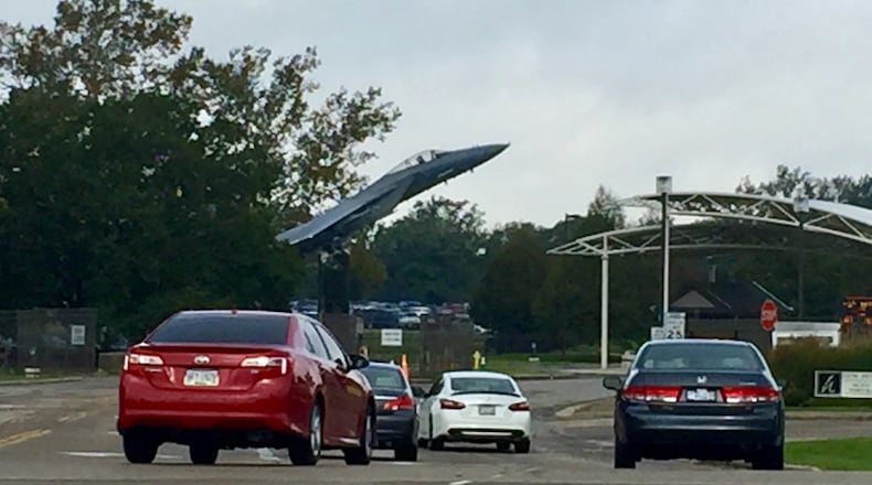 Gate 12A, near the Air Force Materiel Command headquarters and off Ohio 444 in Fairborn, is open 24/7 during the holiday season at Wright-Patterson Air Force Base. Contributed photo