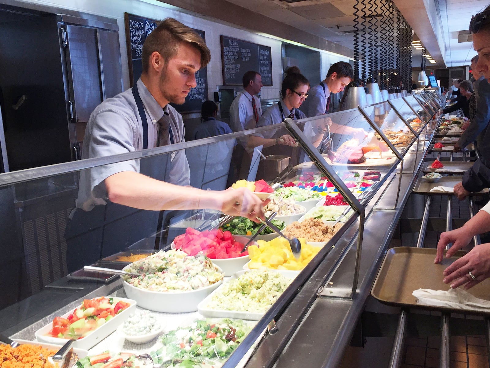 Getting in line at MCL Restaurant and Bakery starts with the salads. Contributed photo by Alexis Larsen