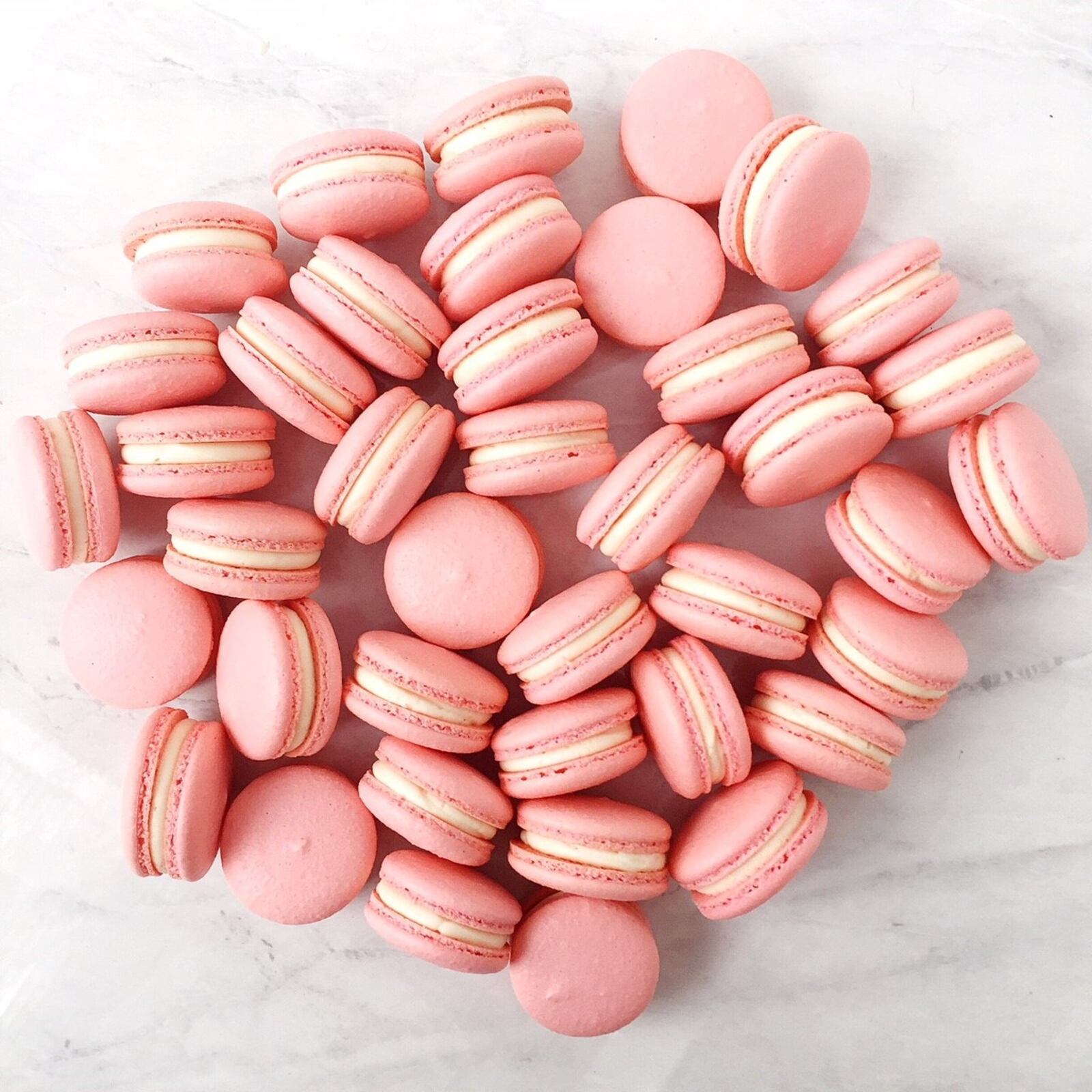 Raspberry Cheesecake Macarons from Michelle’s Macarons. CONTRIBUTED