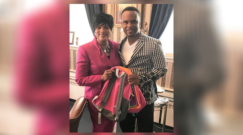 Elder Belinda Mitchell and her nephew, Senior Pastor Paul Mitchell of Revival Center Ministries International are organizing a school supplies drive and the Trotwood Back to School Book Bag Giveway to assist Trotwood school children. CONTRIBUTED