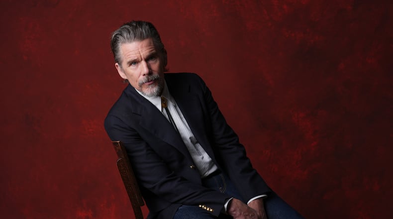 Ethan Hawke poses for a portrait during the 98th Academy Awards Oscar nominees luncheon on Tuesday, Feb. 10, 2026, at the Beverly Hilton Hotel in Beverly Hills, Calif. (AP Photo/Chris Pizzello)