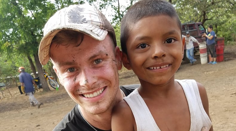 The late Nicholas Taylor on a mission trip to Nicaragua. An Air Force second lieutenant, Taylor died last year. CONTRIBUTED