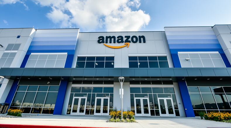 Amazon Fulfillment Center in Monroe is the largest building in the city at 1.3 million square feet. NICK GRAHAM/STAFF
