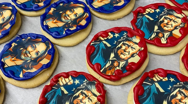 Ashley’s Pastry Shop in Oakwood is featuring Election Day inspired cookies (CONTRIBUTED PHOTO).