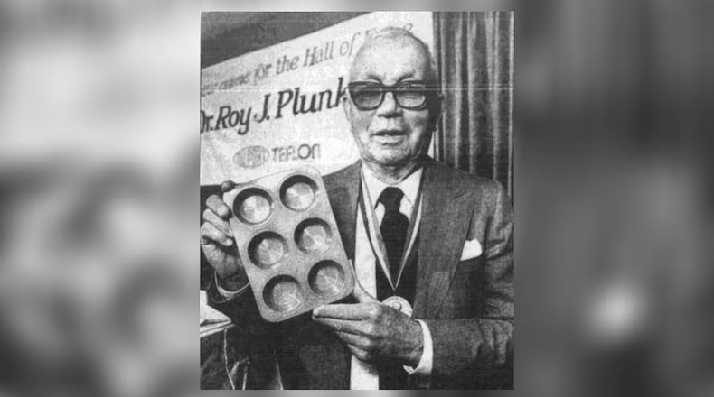Roy J. Plunkett from New Carlisle who invented Teflon. DAYTON DAILY NEWS ARCHIVES 1985