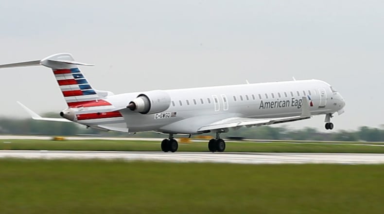 Dayton based PSA Airlines unveil new jet in May 2014.
