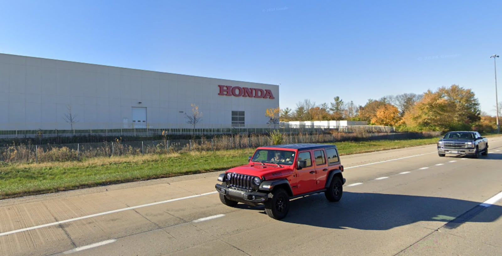 The Honda plant along I-75 in Troy.