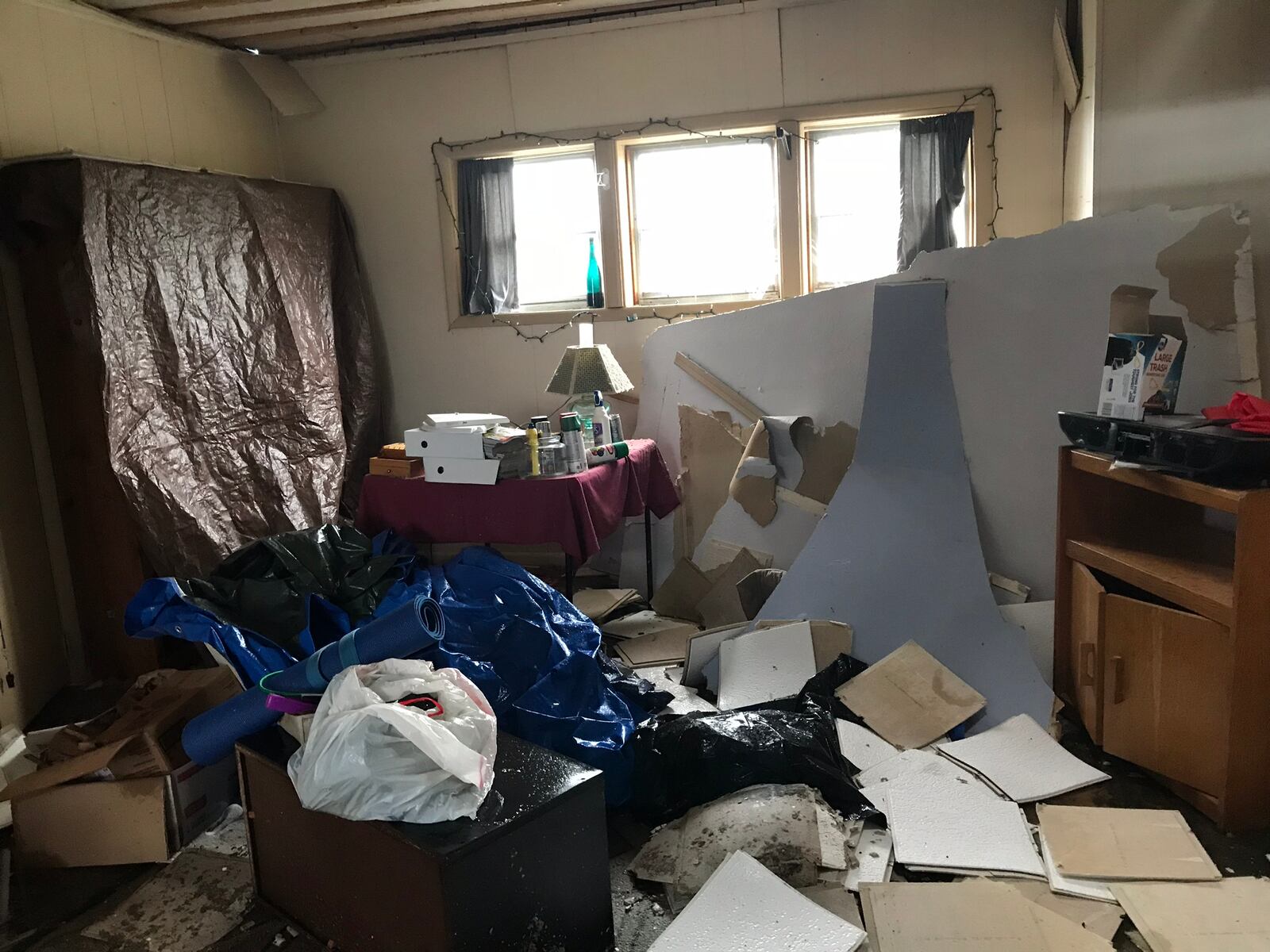 Robin and  Chris Sassenberg  house and cottage was damaged during the Memorial Day tornadoes.