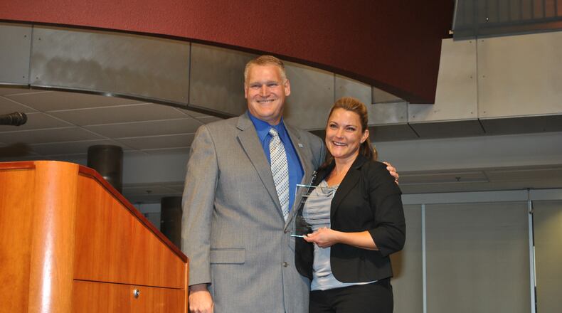 Miami Valley Hospital South’s Director of Operations Cristlyn Johnson was the recipient of the 2016 Friend of MVCTC Award. SUBMITTED