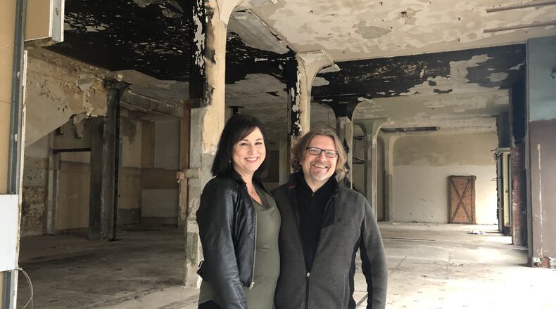 Eric Walusis and Maria Walusis, the couple behind Watermark restaurant in Miamisburg, are looking to bring a new fine dining option to the Fire Blocks District in downtown Dayton. CORNELIUS FROLIK / STAFF