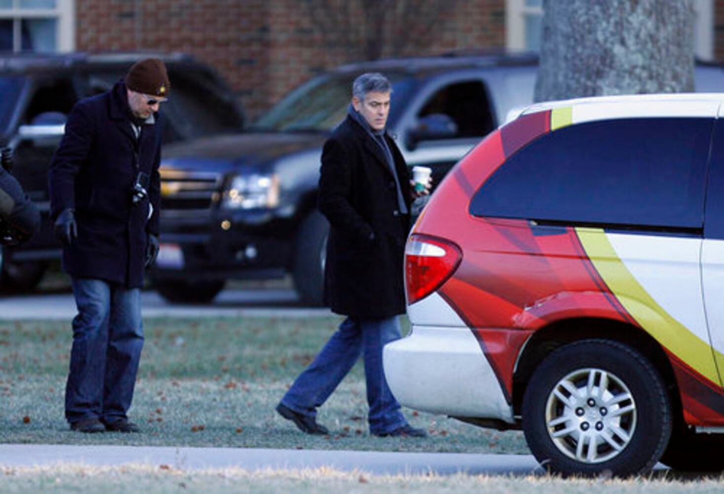 George Clooney filming at Miami