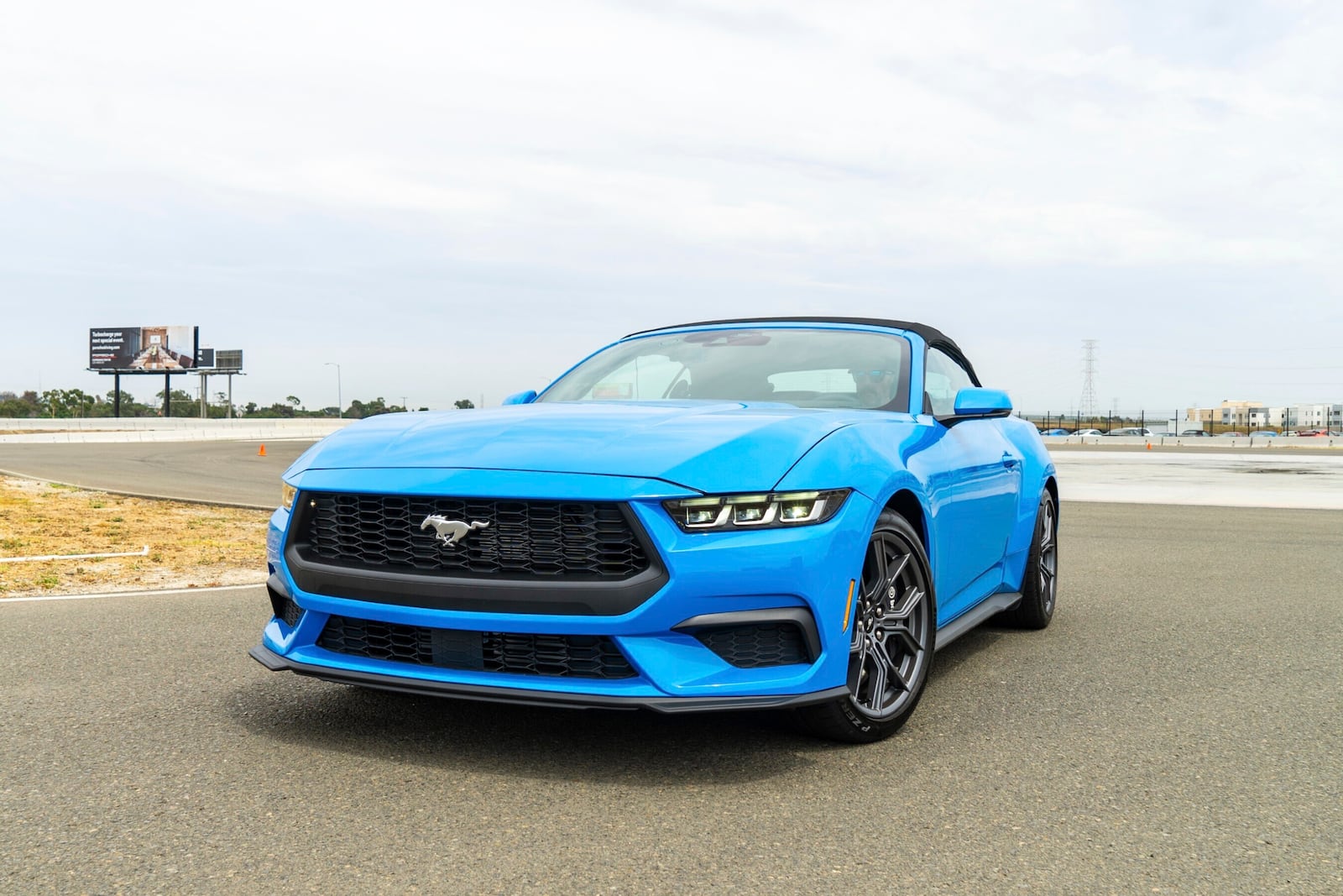 This photo provided by Edmunds shows the 2025 Mustang. Buying an entry-level Mustang EcoBoost is an inexpensive way to get behind the wheel of an American icon. (Courtesy of Edmunds via AP)