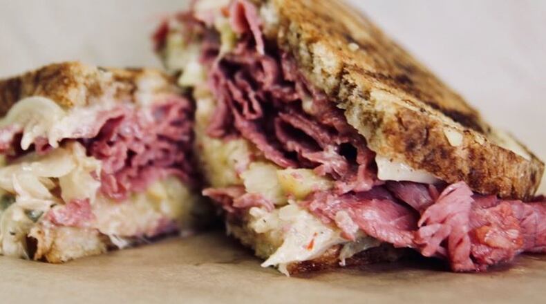 The "Bearded Lady" sandwich at Dayton Street Eats carryout restaurant on Bigger Road in south Kettering.