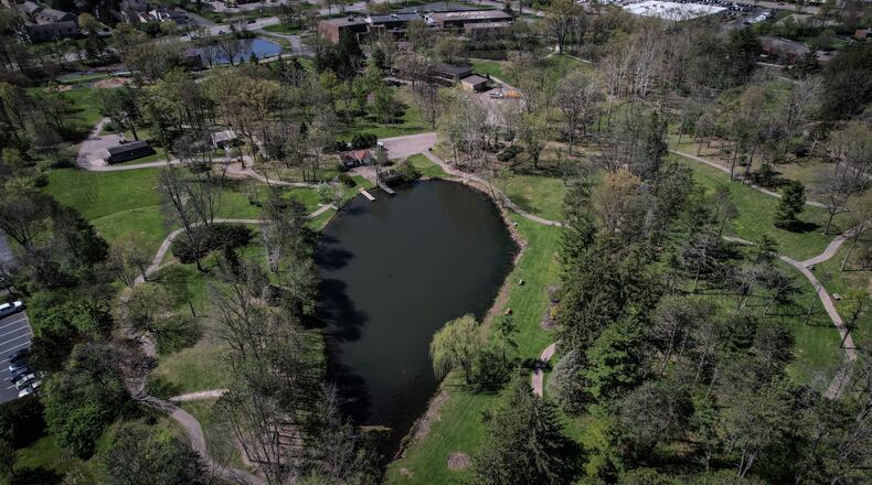 The Washington Twp. RecPlex is on the levy ballot May 2 and funds from the levy, if approved, would help improve 21 acres known as Countryside Park. The property was donated by Thomas Stolz and includes several bodies of water. JIM NOELKER/STAFF