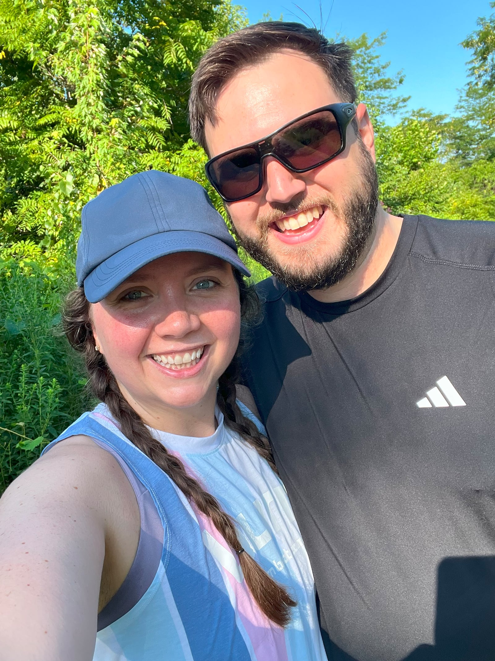 Lauren Hall (Left) and her finance Alex Smith enjoy hiking together on Saturday mornings. Here they enjoy Medlar Park in Miamisburg together earlier this year. CONTRIBUTED