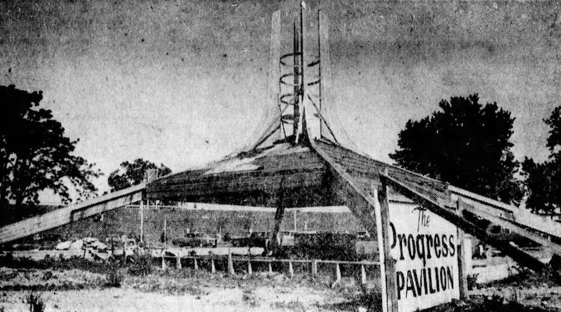 Progress Pavilion under construction. DAYTON DAILY NEWS ARCHIVES