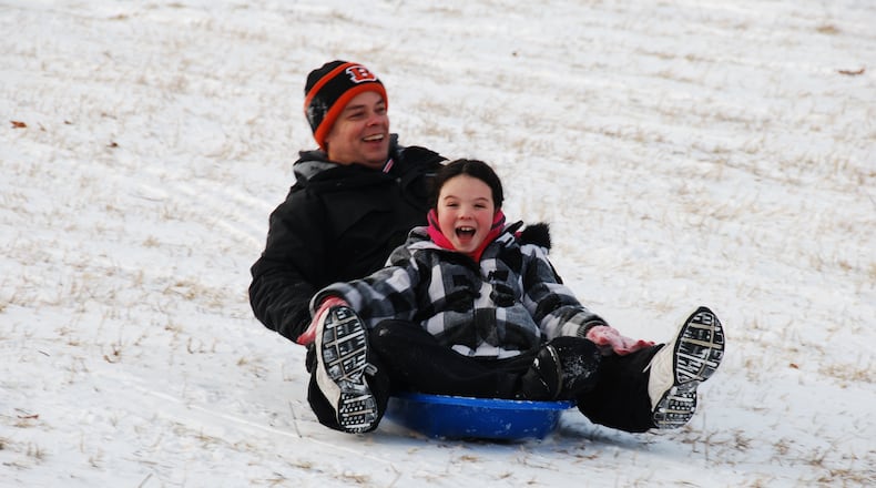 Taylorsville MetroPark is one of three MetroParks that have designated sledding areas. CONTRIBUTED