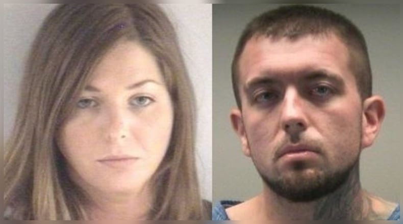 Amy Michelle Kurrek, left, and Larry Wayne Pitts II