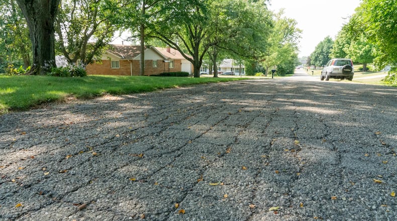 About 60% of Riverside's streets have a Pavement Condition Index (PCI) rating of 55 or below, meaning they need paved now, according to the city website.