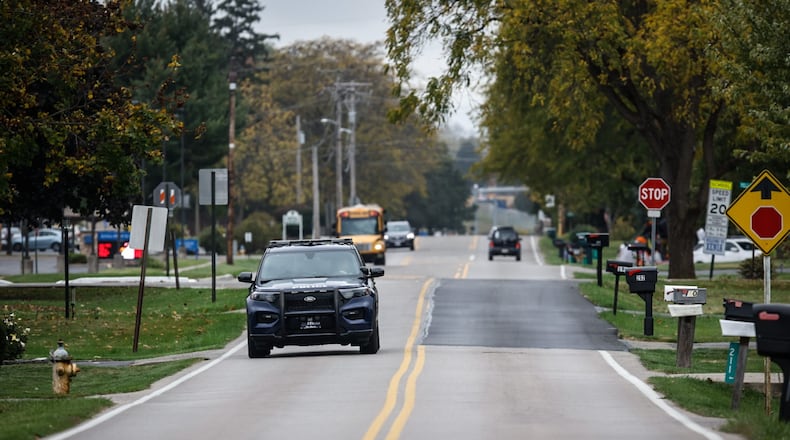 Kinsey Road near Xenia High School is one of many township roads that a November tax levy will help pay for road work. JIM NOELKER/STAFF