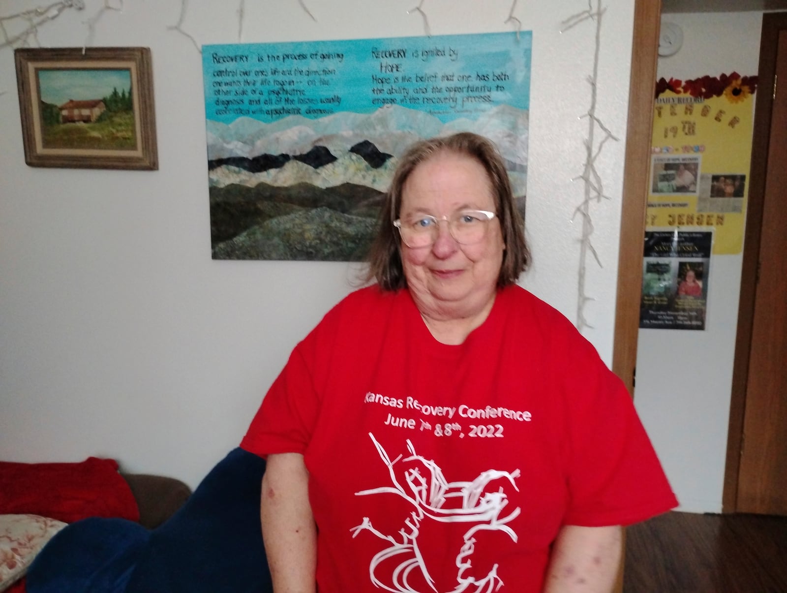 In this provided photo, Nancy Jensen smiles for a portrait at her home in Canon City, Colo., Thursday, July 24, 2015. (Nancy Jensen via AP)