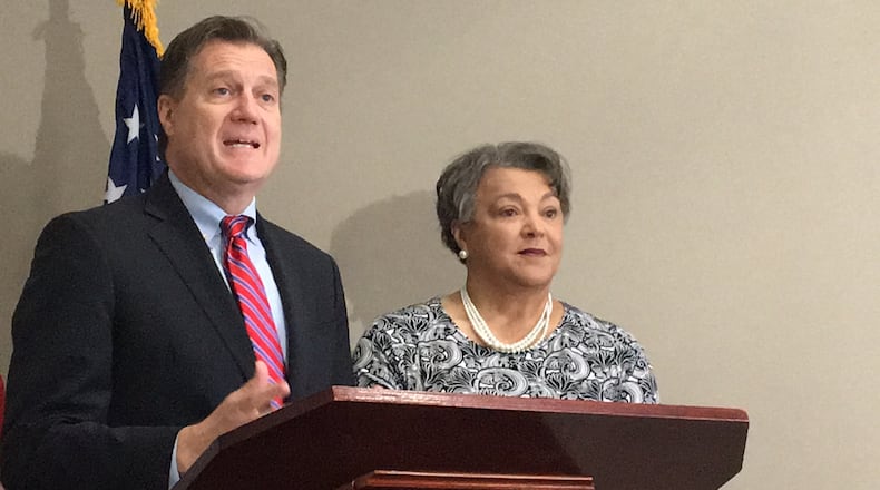 U.S. Rep. Mike Turner and CSU president Cynthia Hammond-Jackson speak about the university’s chance of getting more funding in the 2019 Farm Bill.