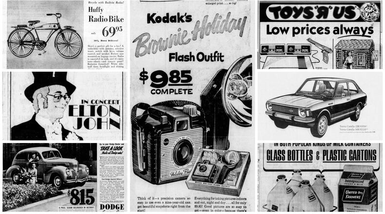 Vintage advertisements show what things cost through decades of Dayton history
