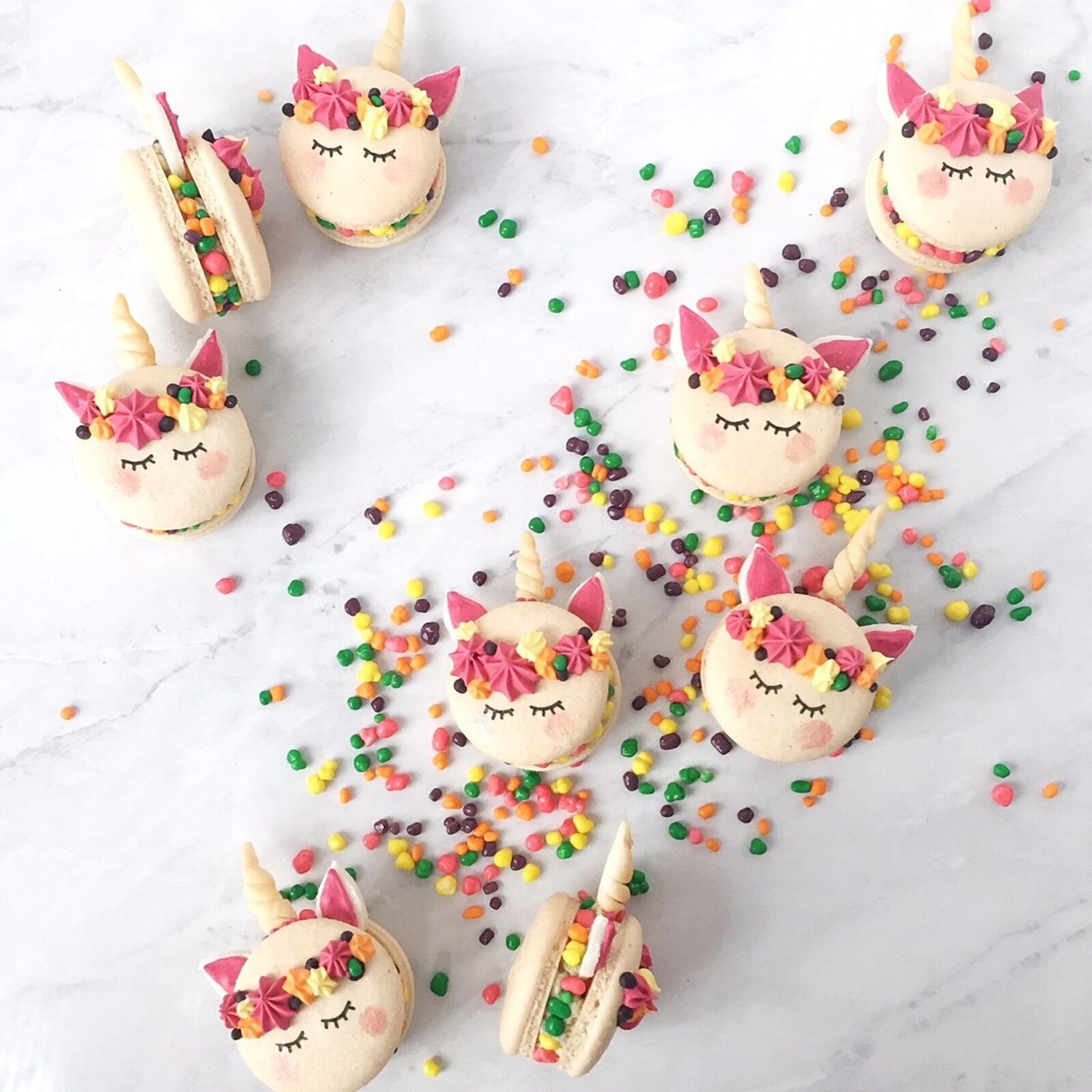 Nerds Blizzard Unicorn Macarons from Michelle’s Macarons. CONTRIBUTED