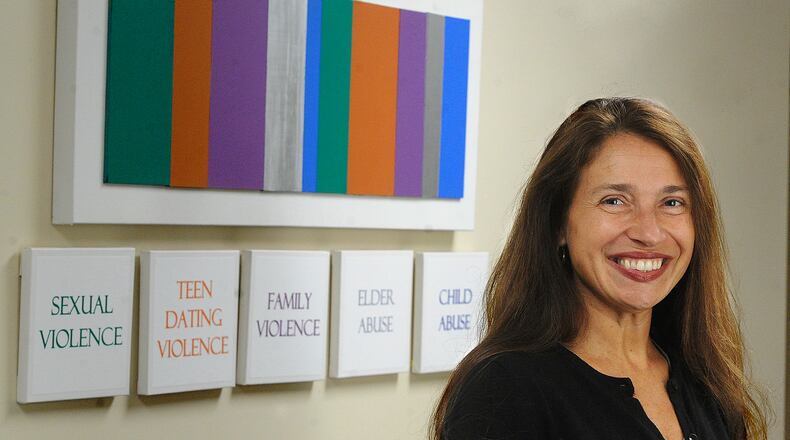 Debbie Matheson, loves helping others at the Family Violence Center in Xenia. MARSHALL GORBY\STAFF