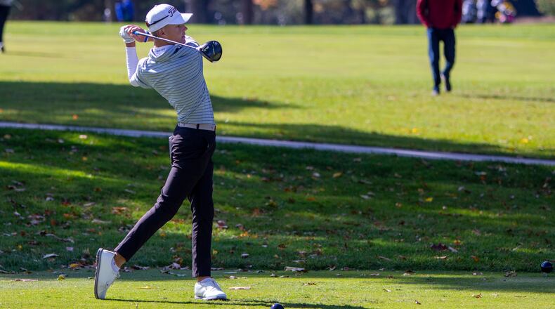 Alter's T.J. Kreusch, playing here in the state tournament last fall, finished tied  for 10th at the Ohio Junior Amateur. Jeff Gilbert/CONTRIBUTED