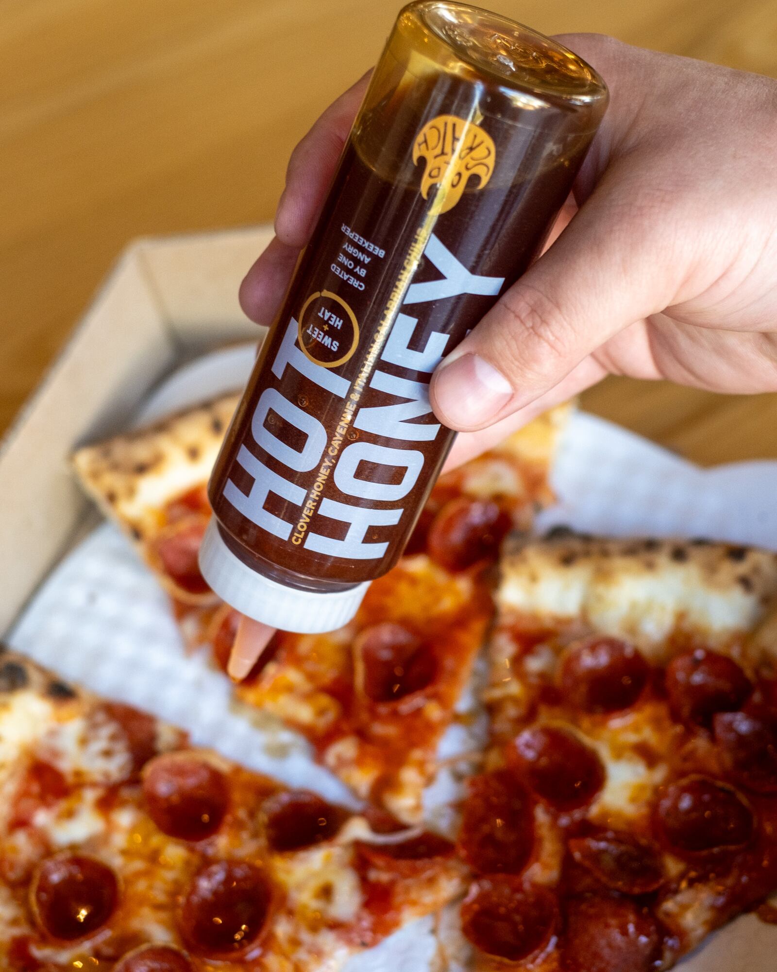 Old Scratch Pizza Hot Honey is now bottled and ready for retail sale. CONTRIBUTED