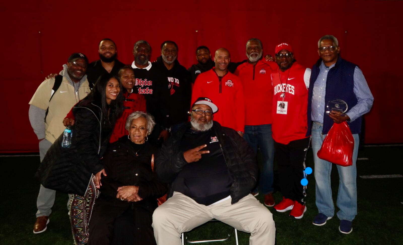 Jeff Graham was joined by friends and family at the Ohio State Football Coaches Clinic in Columbus on April 11, 2025. (Photo contributed)