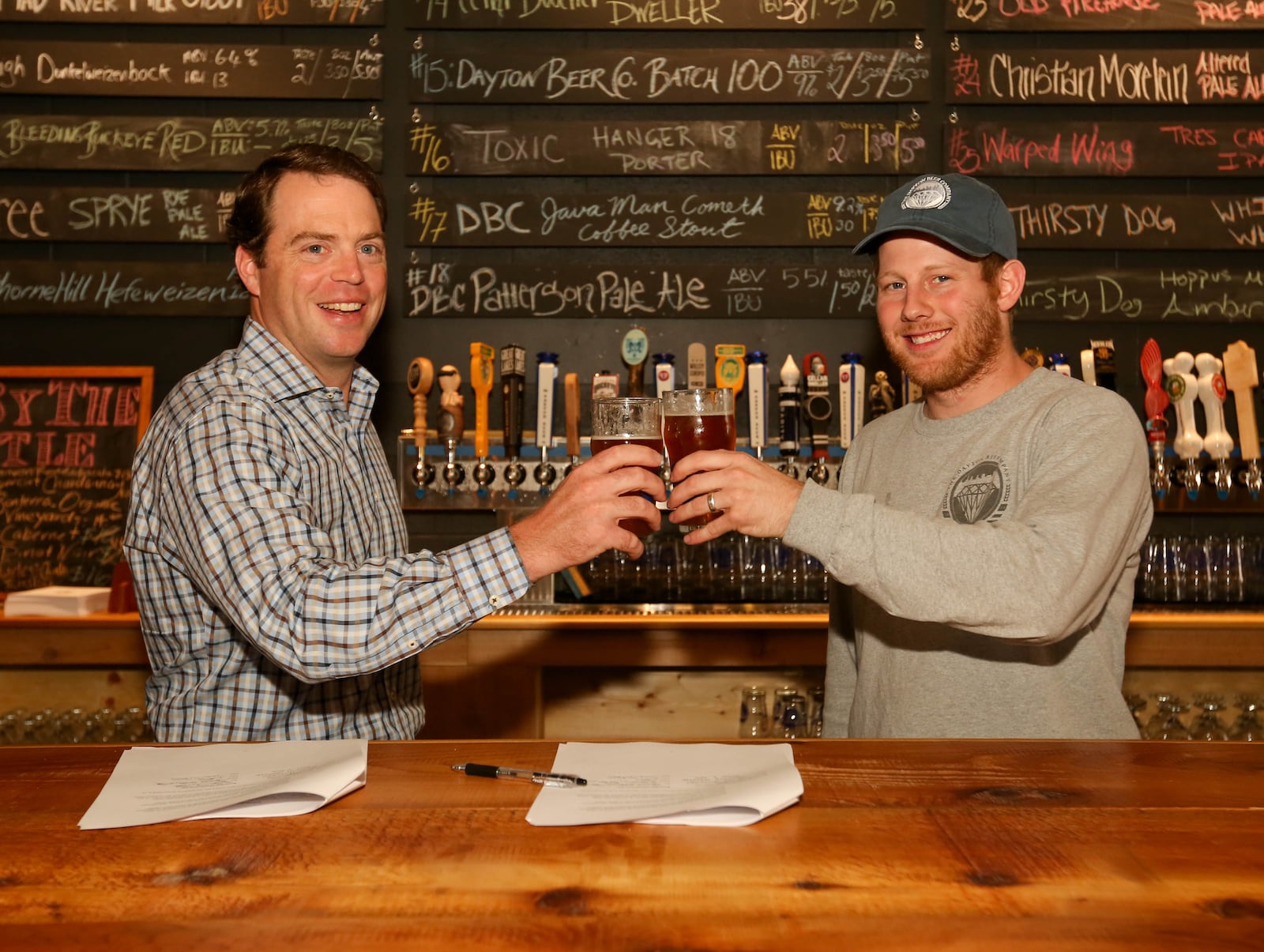 The Dayton Beer Company signed an agreement Wednesday with Bonbright Distributors of Dayton to deliver its products to a nine-county region, making DBC the first area craft brewery to partner with an independent beer distributor, company officials said. (Staff Photographer Jim Witmer)