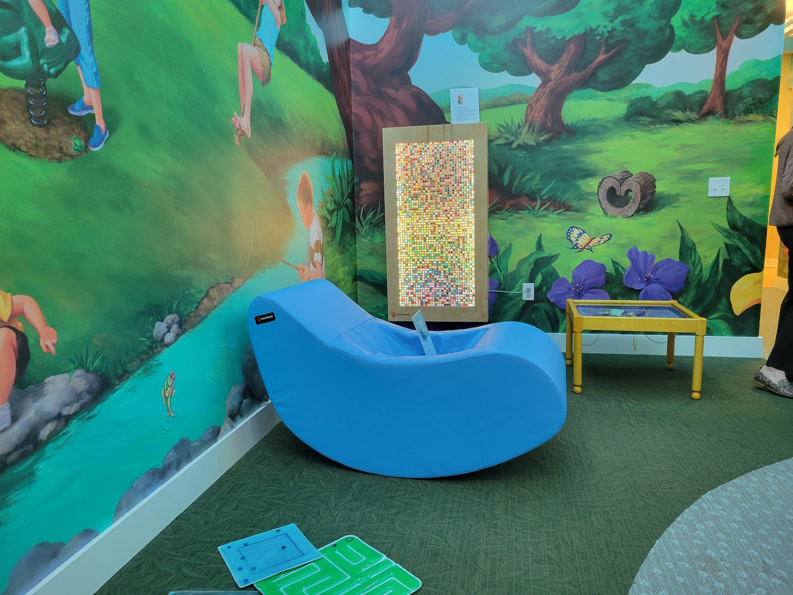 Michael's House Child Advocacy Center in Fairborn recently completed renovations to create a sensory room aimed at better caring for children who have been victims of violent crimes. LONDON BISHOP/STAFF