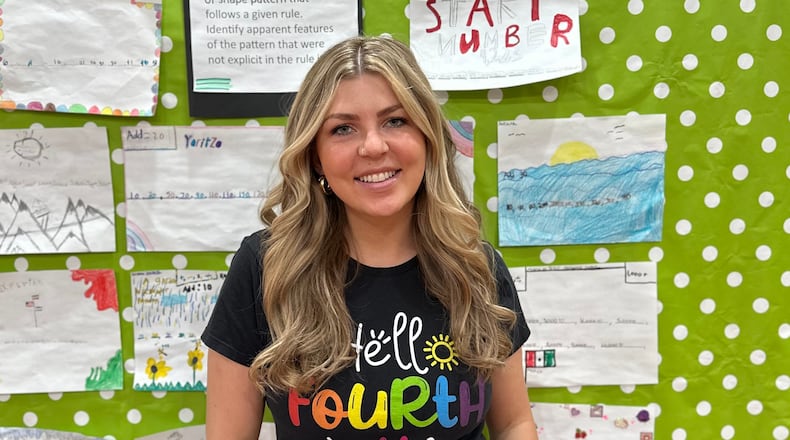 Mallory Shannon is a fourth-grade teacher at Kiser Elementary in Dayton. She is competing for the title of America's Favorite Teacher. Courtesy of Dayton Public Schools.