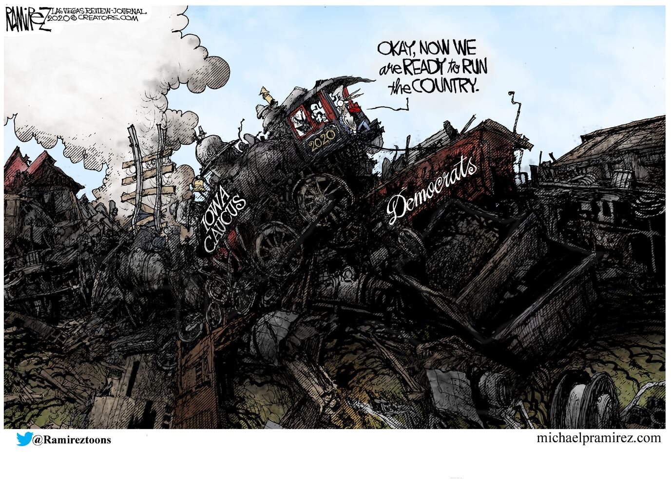 Week in cartoons: Iowa caucus, impeachment acquittal and more