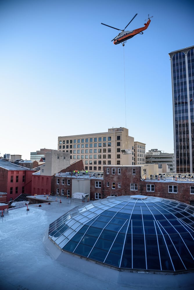 PHOTOS: Special delivery to Dayton Arcade