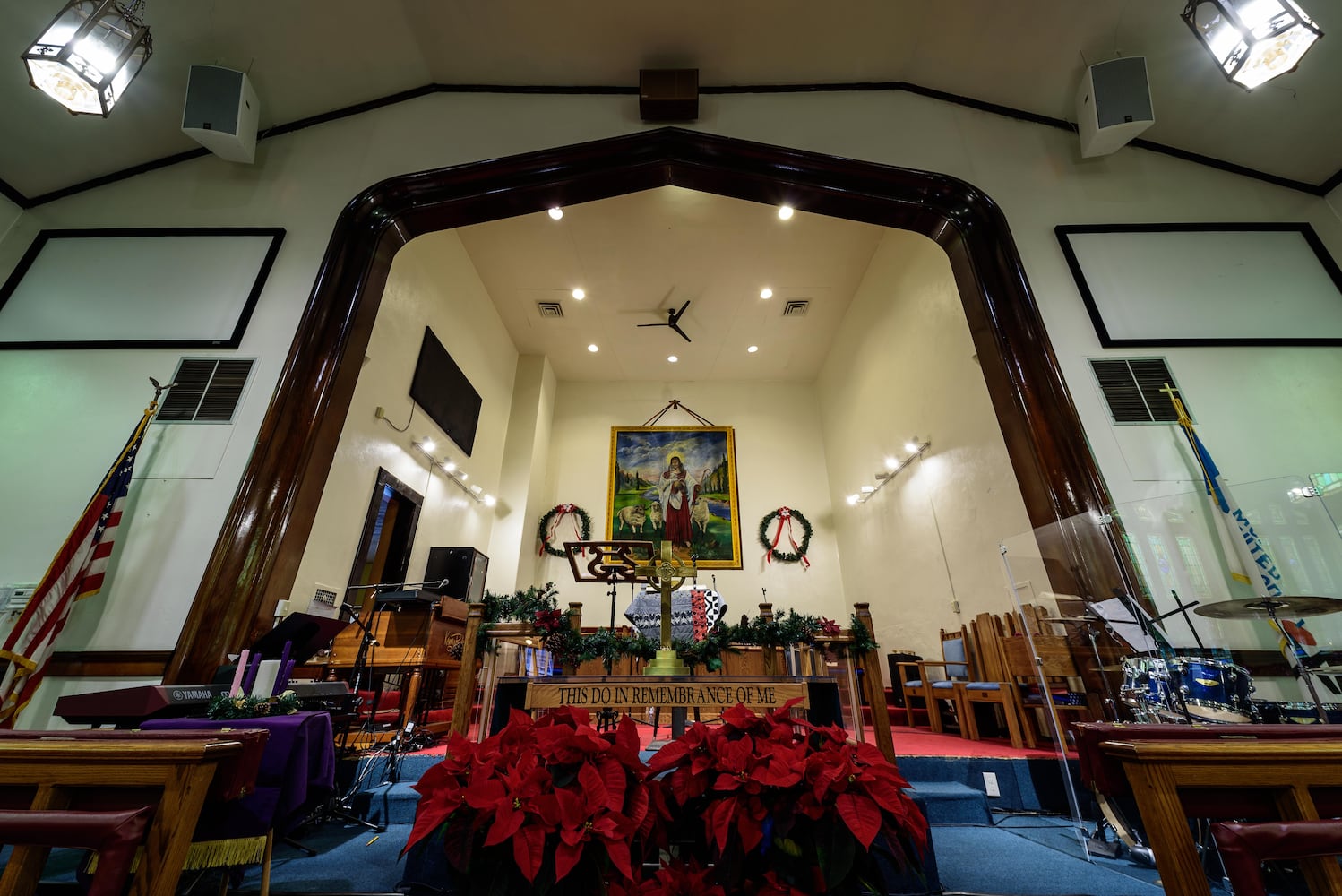 PHOTOS: A look inside McKinley United Methodist Church decorated for Christmas