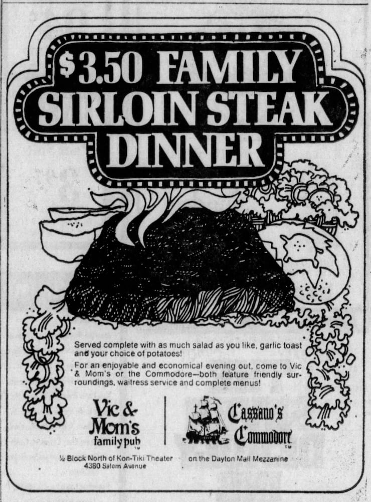 Vintage Restaurant advertising DDN