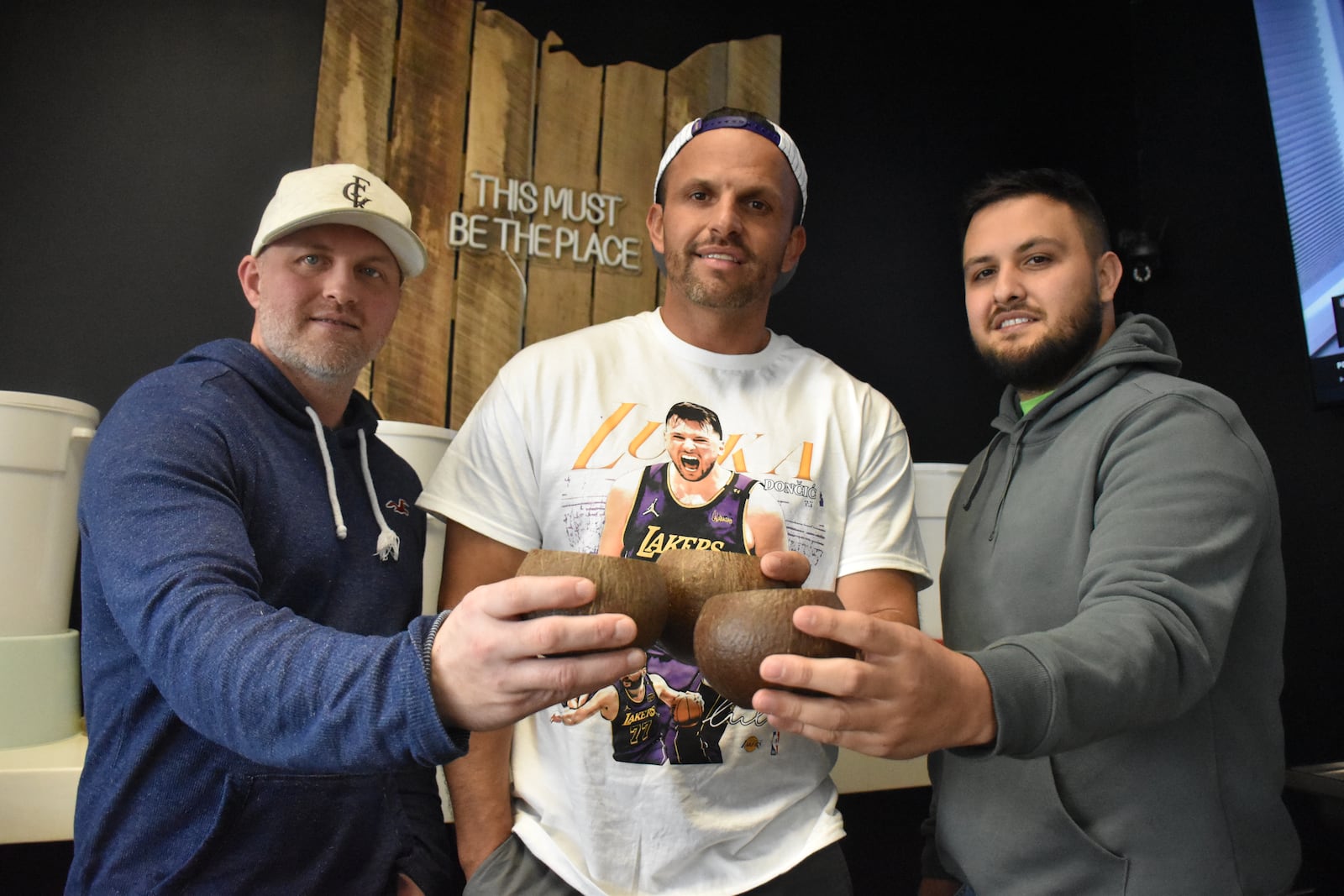 Kenny Bruce, Larry Bruce and Kurt Bruce are the co-owners of First Choice Kratom on Linden Avenue in southeast Dayton, which will soon welcome a new kava bar. CORNELIUS FROLIK / STAFF