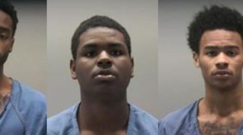 Pictured l to r, Demetrius Dellvon Bell, Demond Harris and Lamonte Hancock. Photo courtesy Miami Valley Jails.