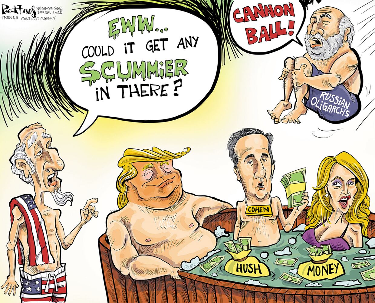 Week in cartoons: Sports betting, swamp draining and more