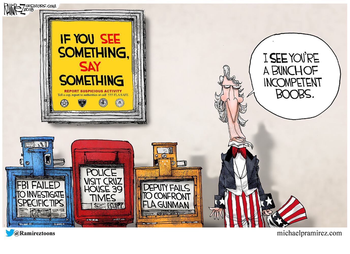 Week in cartoons: The NRA, arming teachers and more