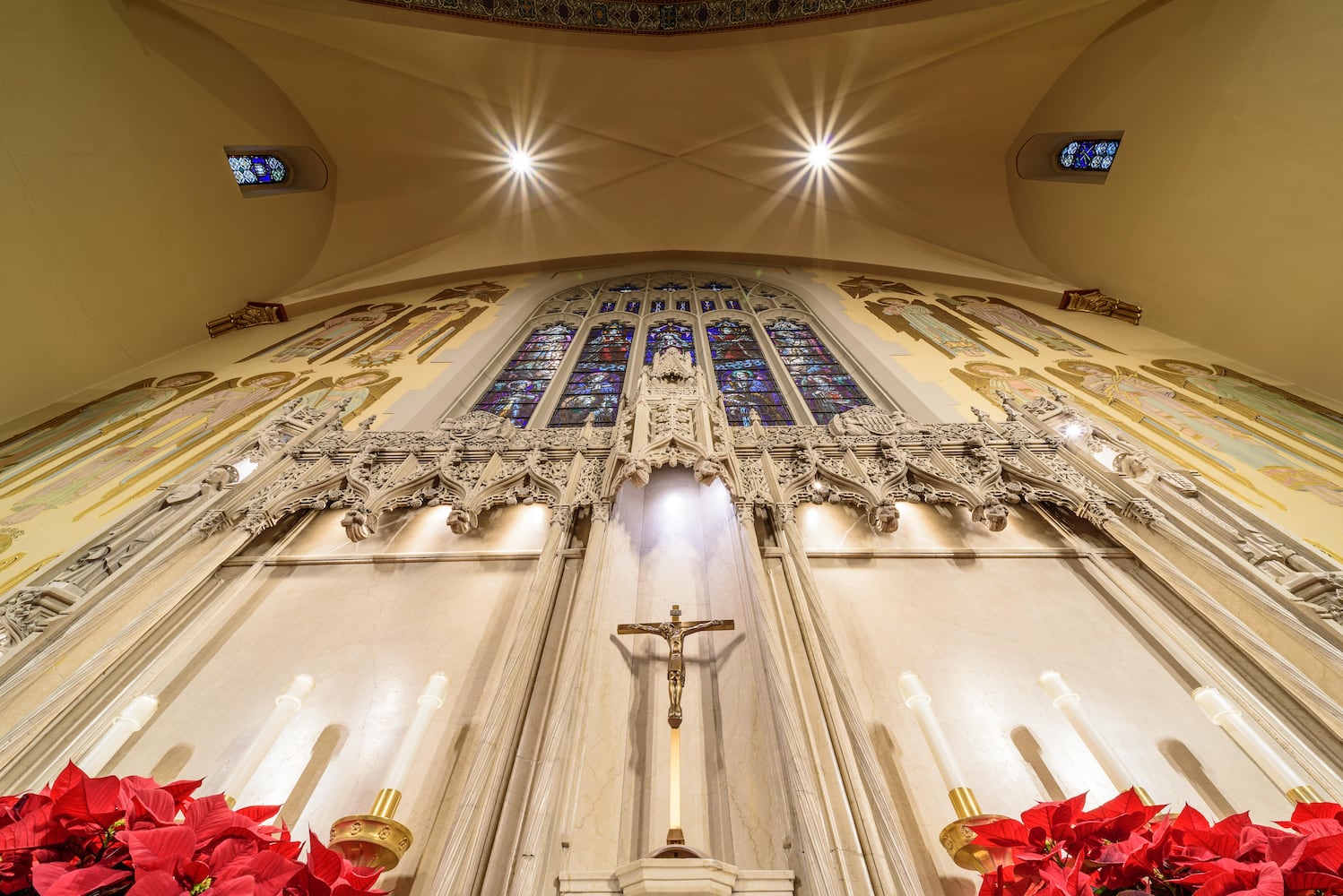 PHOTOS: A look inside Holy Angels Catholic Church decorated for Christmas