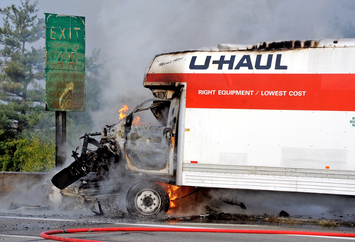 U-Haul Truck Fire